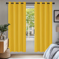 Deconovo Blackout Curtains for Bedroom and Living Room 72 Inches Long | Black by Unknown