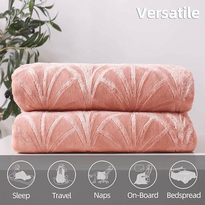 Whale Flotilla Soft Flannel Fleece King Size Bed Blanket, Plush Fluffy Bedspread - Image 7