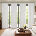 MIULEE Pinch Pleated 100% Blackout Curtains 40"x90" Long White 4 Panels Set | by MIULEE