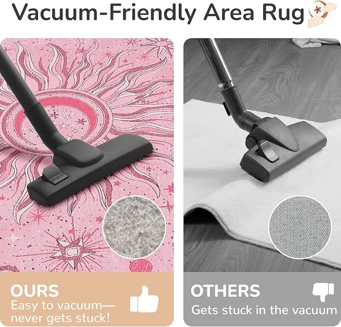 Vacuum-Friendly, 5x7 Washable Area Rug - Image 5