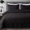 Whale Flotilla Soft Geometric Queen Quilt Set by WHALEFLOTILLA