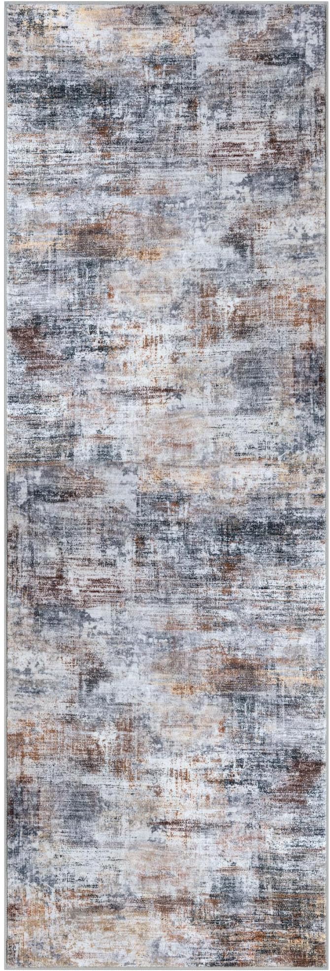 Abstract Runner Rug 3x8 Ft Washable Runners - Image 9