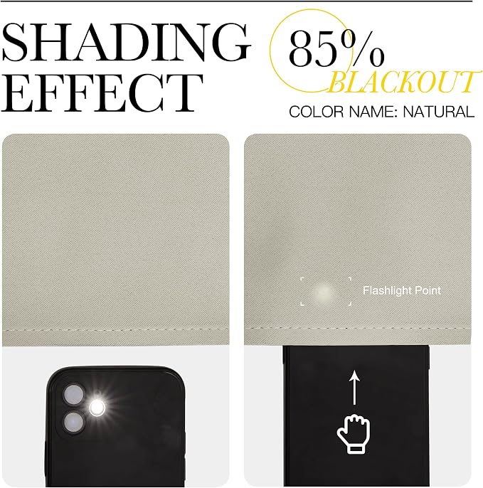 NICETOWN Bedroom Blackout Curtain Panels - Image 5