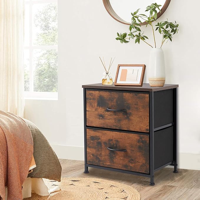 DUMOS Nightstand Set of 2, Small Dresser - Image 8