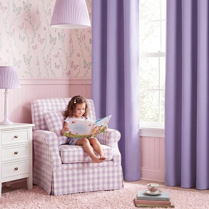 NICETOWN Lavender Purple 54 Inches Long 2 Panels - Image 5