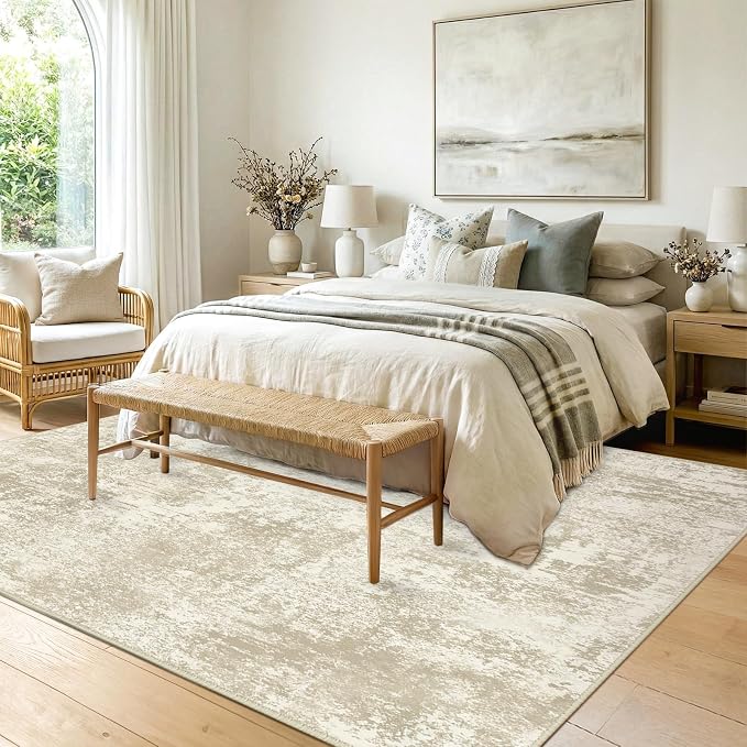 RELEANY Washable 5'x7' Abstract Area Rug - Image 4