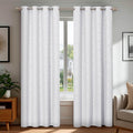 Deconovo Room Darkening Curtains, Star White Thermal Insulated Grommet Drapes by Unknown