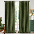 BGment Blackout Velvet 96 Inch Curtains 2 Panels by BGment