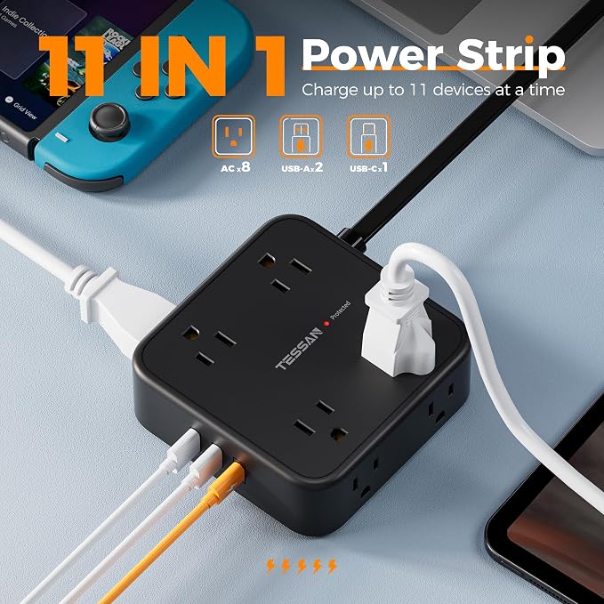 TESSAN Surge Protector Power Strip - Image 2
