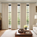 MIULEE Pinch Pleated 100% Blackout Curtains 40"x84" Long Sand 4 Panels Set | by MIULEE