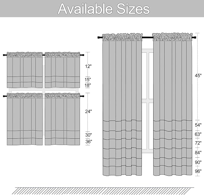 2 Panels 60 Inches Wide Blackout Curtain Panels - Image 7