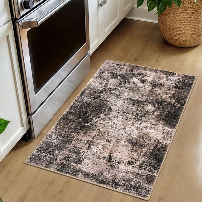 Small Abstract Area Rug 2x3 Ft Entryway Rugs Washable Door Mat Indoor Entrance - Image 8