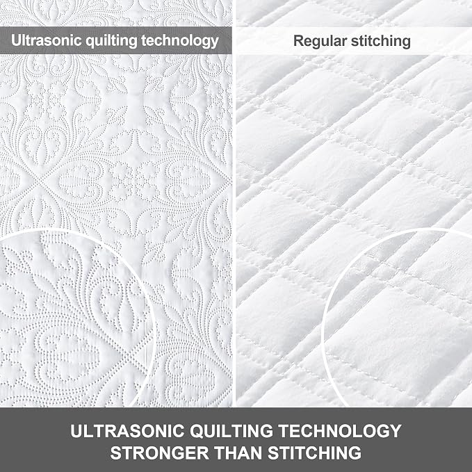 Hansleep White Quilt Queen Size - Image 4