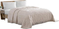 Beatrice Home Fashions Medallion Twin Cotton Chenille Bedspread, Blush | by BeatriceHomeFashions