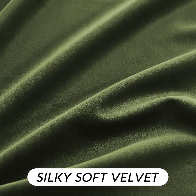 RYB HOME Velvet Curtains 102 inches Long, Extra Long High Ceiling Curtains | - Image 5