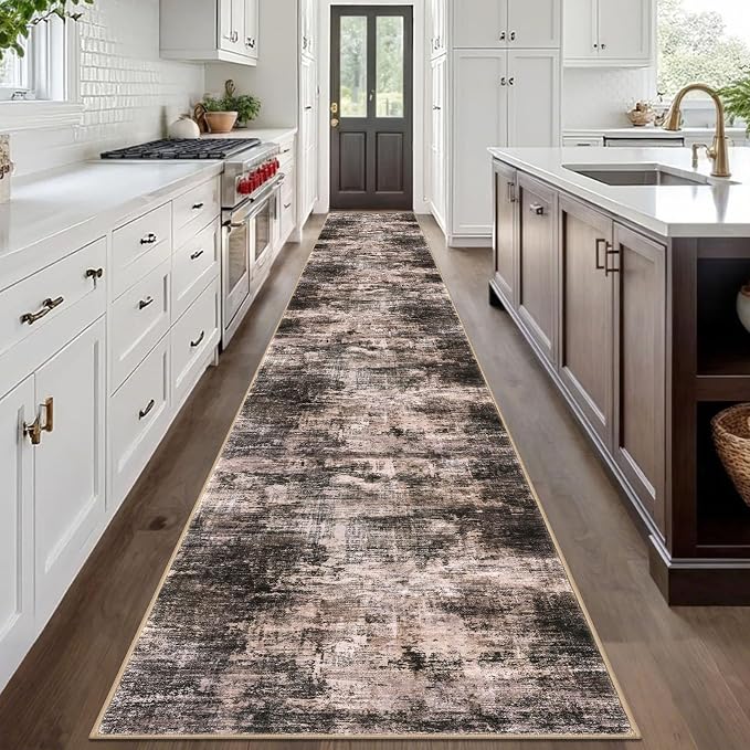Abstract Runner Rug 3x20 Ft Extra Long Washable Runners - Image 2