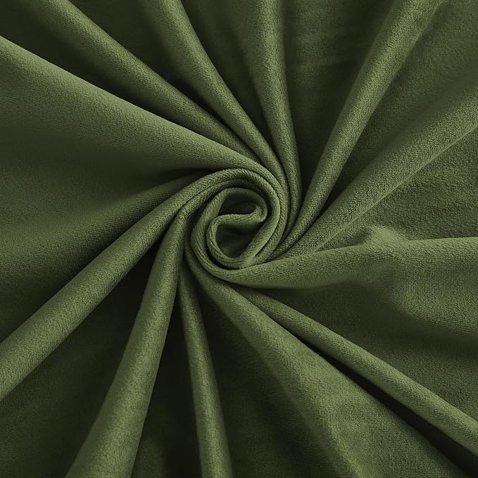 RYB HOME Velvet Curtains 72 inches Length, Back Tab & Rod Pocket Soft Fabric - Image 5