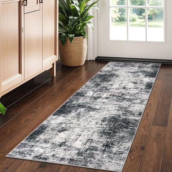 Abstract Runner Rug 2x5 Ft Washable Runners by iOhouze