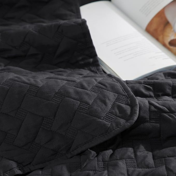 Bedsure King Size Quilt, Lightweight Comforter Set, Basket Weave, All-Season - Image 5
