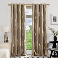 Deconovo Curtains for Living Room, Pattern Blackout Curtains 84 Inches Long | by Unknown