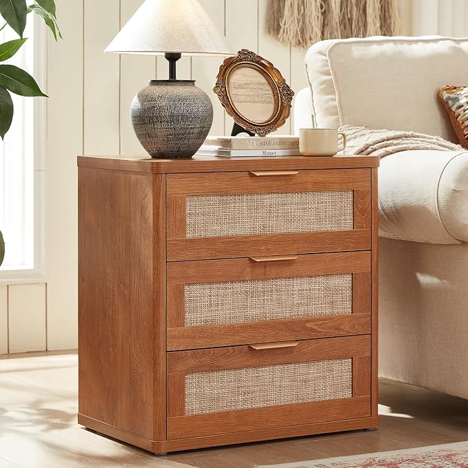 LEYAOYAO Rattan 23" Nightstands Set of 2 - Image 2