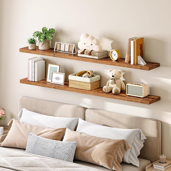HOOBRO 70.9" Floating Shelves for Wall, for Wall Decor Storage in Bathroom - Image 5