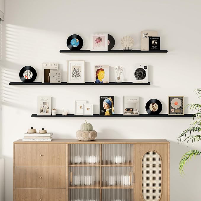 Fun Memories Picture Ledge Shelf, 40 Inch Floating Shelves Set of 2, Large - Image 7