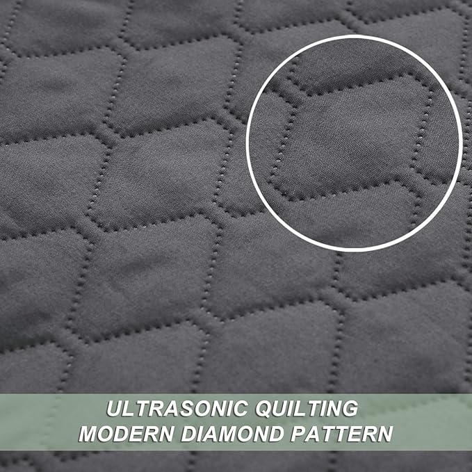 Exclusivo Mezcla Reversible Full Queen Quilt Bedding Set, Soft Microfiber - Image 4