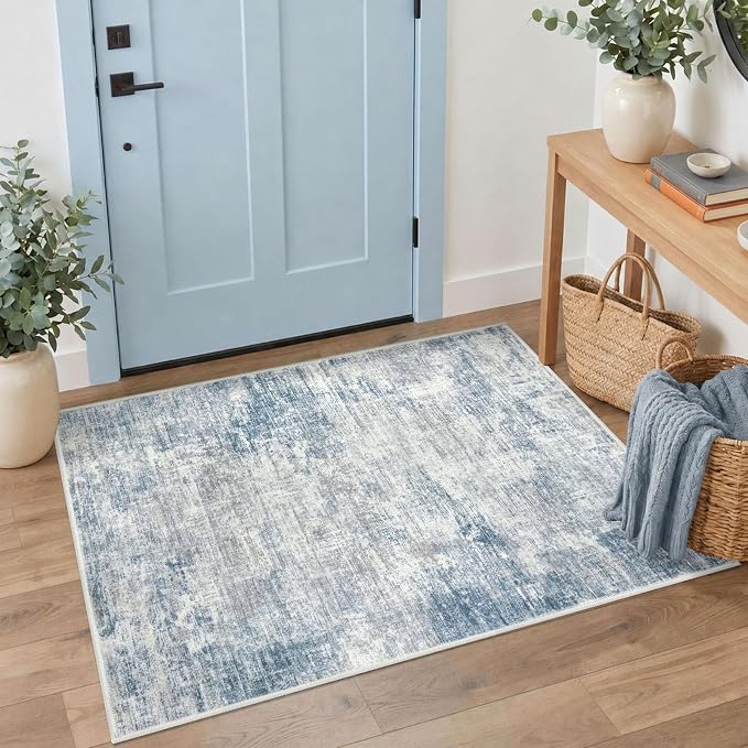 Abstract Area Rug 3x4 Ft Washable Rugs by iOhouze