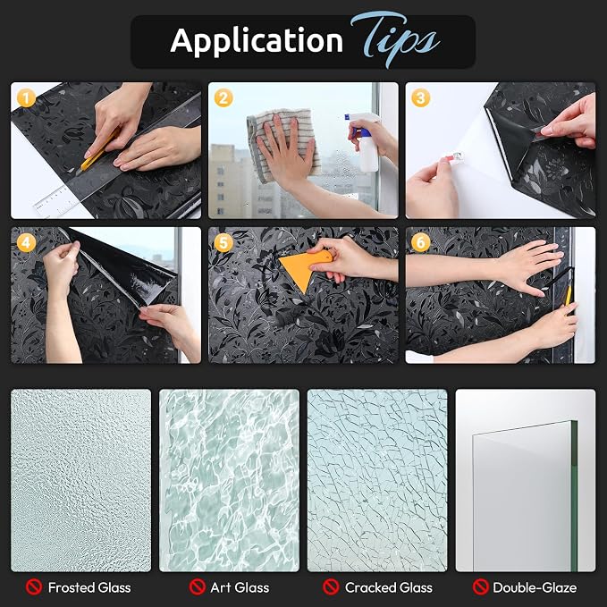 rabbitgoo Total Blackout Window Film, 23.6" x 157.4" | Sun Blocking Light - Image 9