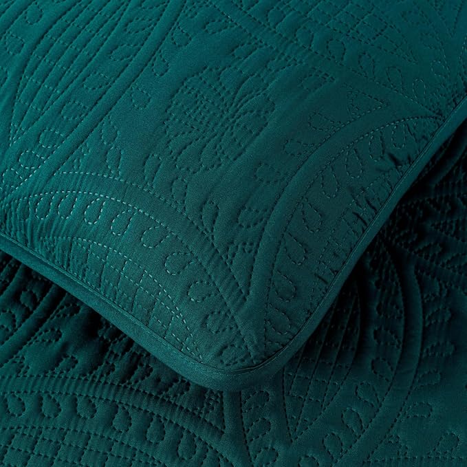 Chezmoi Collection Austin 3-Piece Oversized Bedspread Coverlet Set | Oversized - Image 8