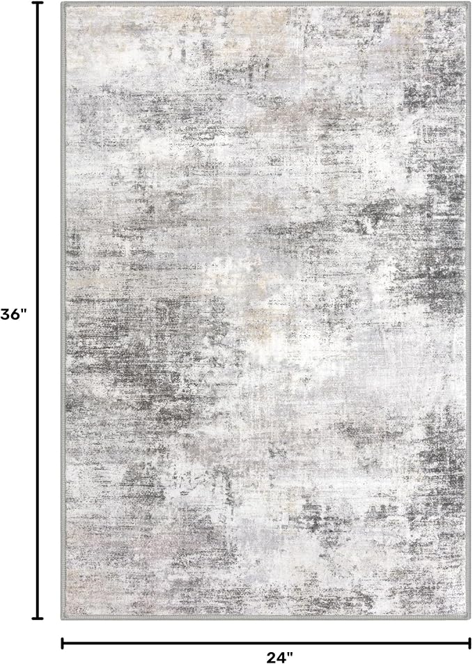 Small Abstract Area Rug 2x3 Ft Entryway Rugs Washable Door Mat Indoor Entrance - Image 2