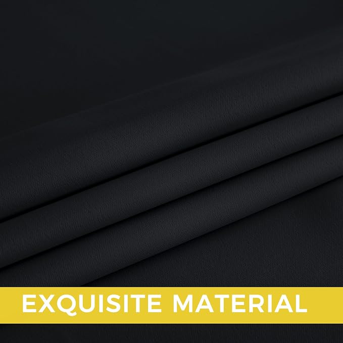 NICETOWN 100% Black Out Curtains 72 Inches Long 2 Panels - Image 5