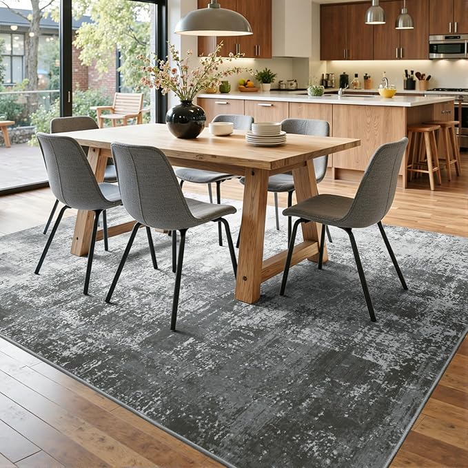 5x7 Ft Area Rugs for Living Room, Soft Non-Slip Washable Rugs Modern Abstract - Image 9