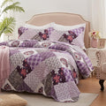 King Size Quilt Set 3 Pieces Lightweight Reversible Bedspread-98''x106'' Soft by LEAONME