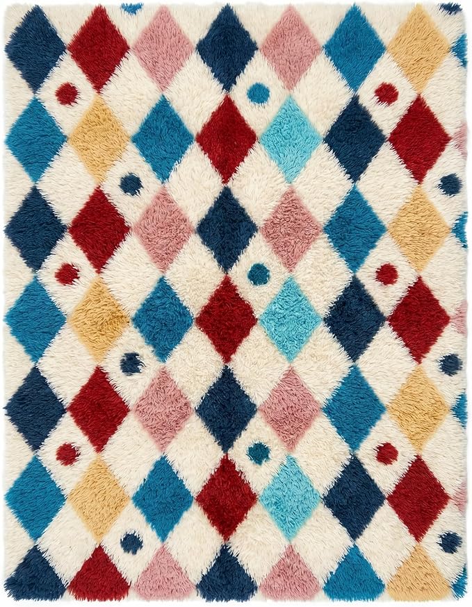 Soft Shag Rug 8x10 Living Room High Pile Non-Slip Fluffy Carpet | Machine - Image 7
