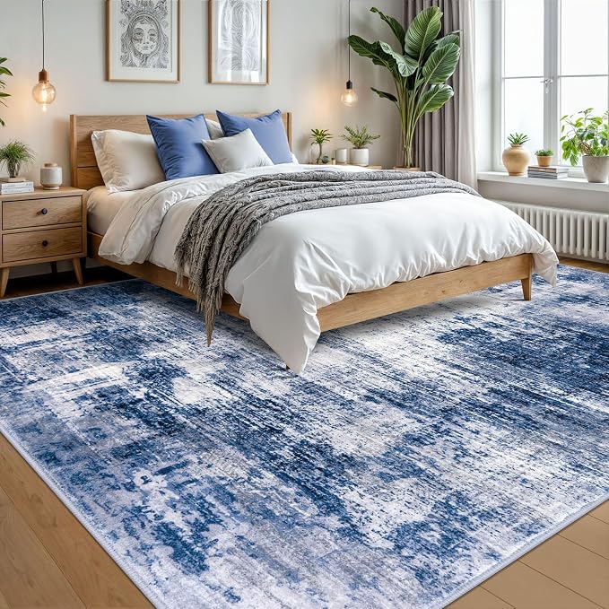 Abstract Area Rugs 9x12 Ft Washable Large Rugs - Image 9