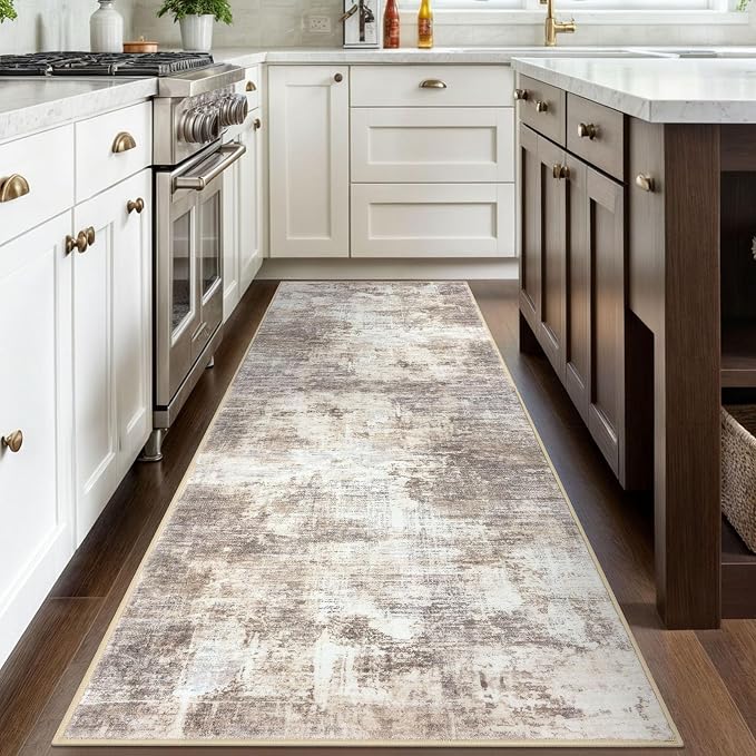Abstract Runner Rug 3x8 Ft Washable Runners - Image 3