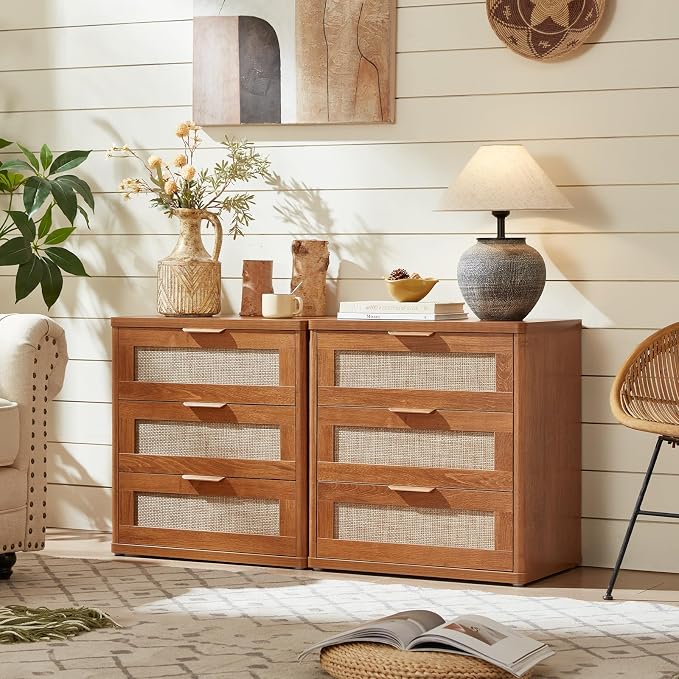 LEYAOYAO Rattan 23" Nightstands - Image 7