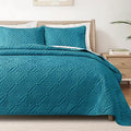 Exclusivo Mezcla Twin Quilt Set, Teal | Lightweight Soft Bedspreads Coverlets by ExclusivoMezcla
