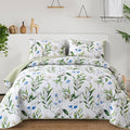 Anibedding Queen Quilt Set, Floral Botanical Bedspread by Anibedding