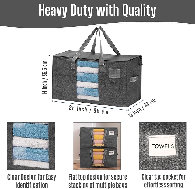 VENO Moving Bags, Wide Open Top, 8 Pack | Moving boxes Alternative, Heavy Duty - Image 4