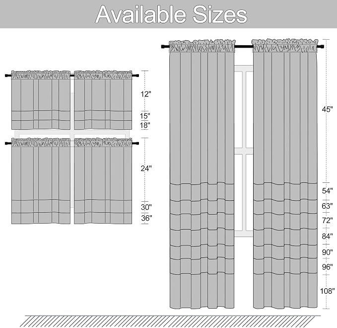 Cerulean Blue Drapes Home Fashion Thermal Insulated Room Darkening Curtains - Image 7