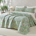 Lady Ann 100% Cotton Floral Oversized Queen Quilt Set by LadyAnn