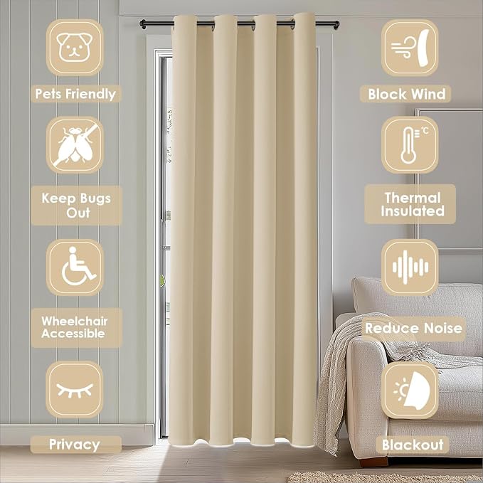 ChrisDowa Blackout Curtain 70 Inch Wide - Image 7