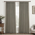 Sepia Ebony Blackout Curtains 86 Inches Long by PleatedDrapes