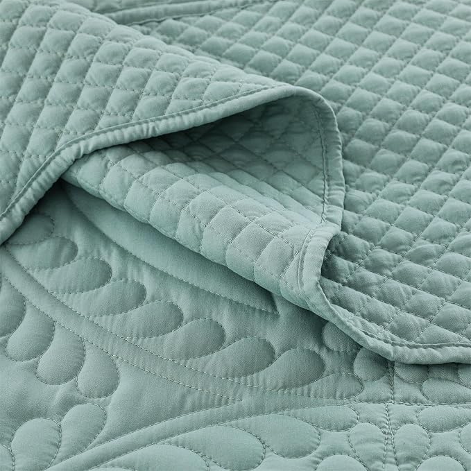 Cmfshape Oversize King Size Bedspread 120"x120", 3 Piece California King Quilt - Image 6