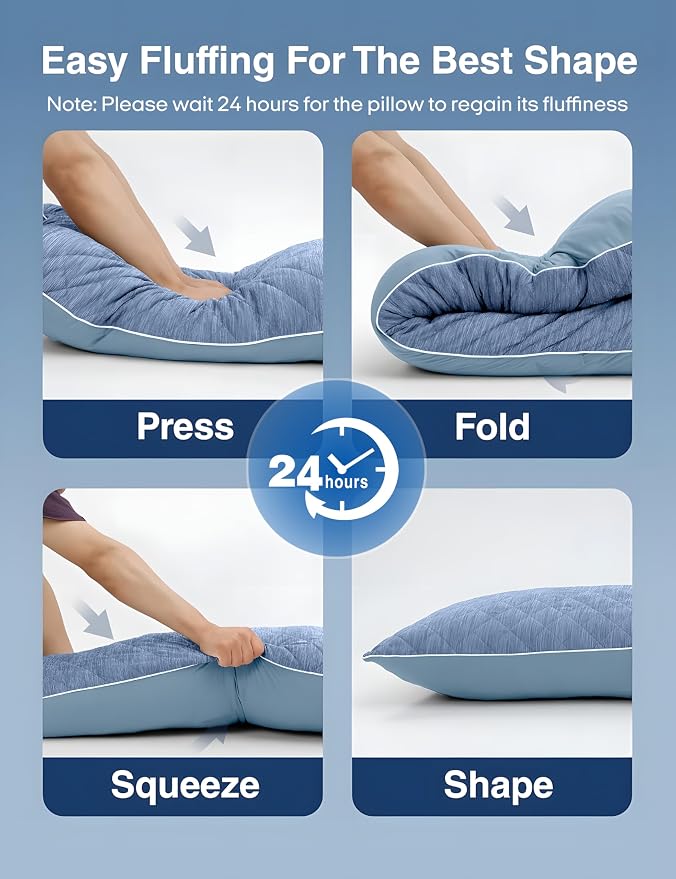 ZonLi Cooling Body Pillow for Adults Side Sleeper & Pregnancy - Image 7
