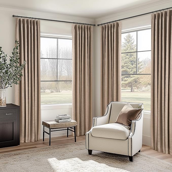 Topfinel Pinch Pleat 100% Blackout Curtains 84 Inch Length 2 Panels Set - Image 5