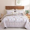 WONGS BEDDING Floral Quilt Set Queen by WONGSBEDDING